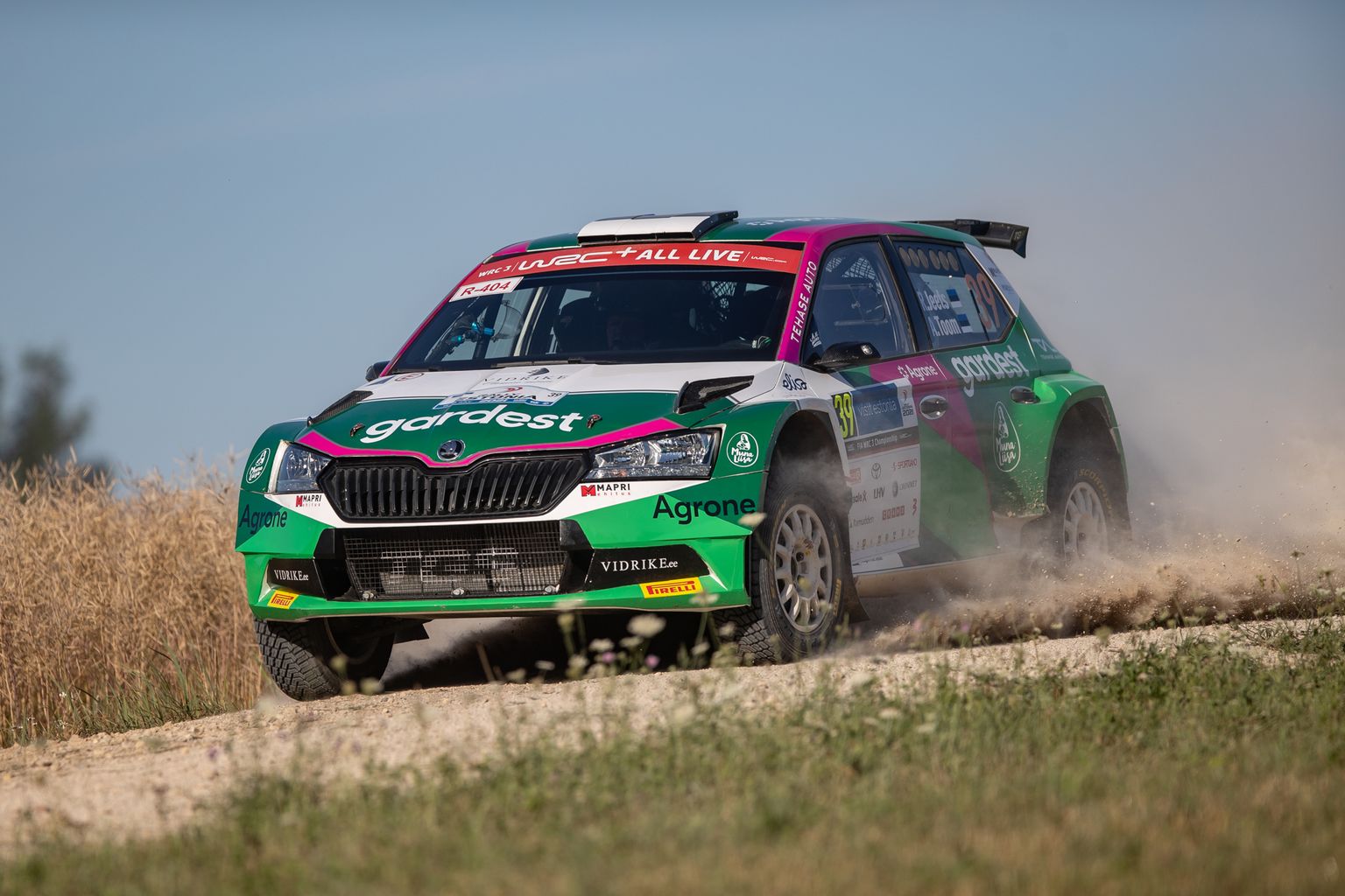 Raul Jeets ja Andrus Toom 2021. aastal Rally Estonial.