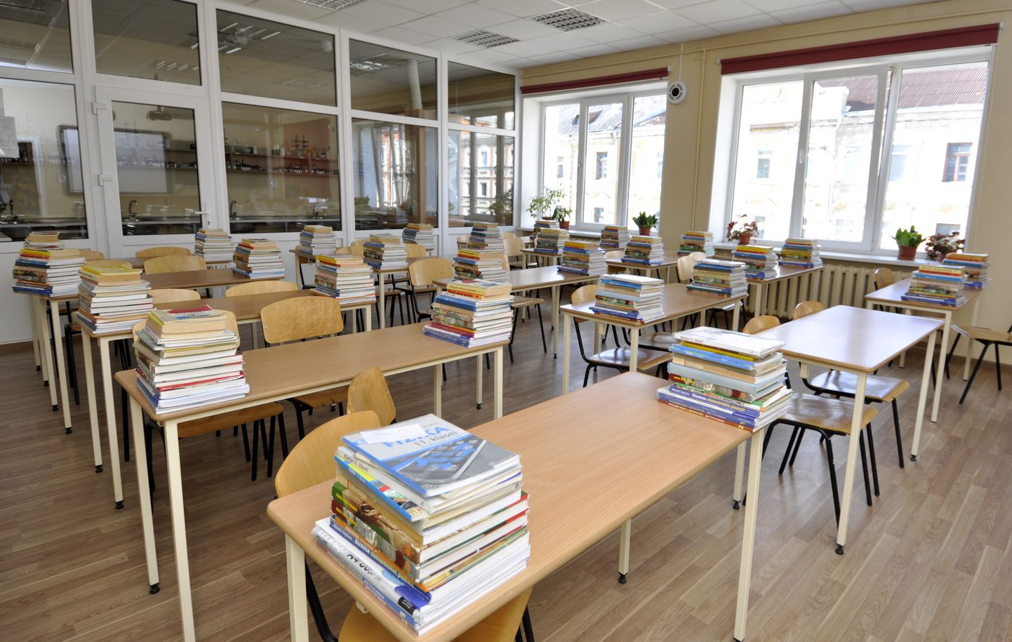 Daugavpils 9. vidusskolas telpas pirms 2020./2021. mācību gada sākuma. Ilustratīvs attēls.