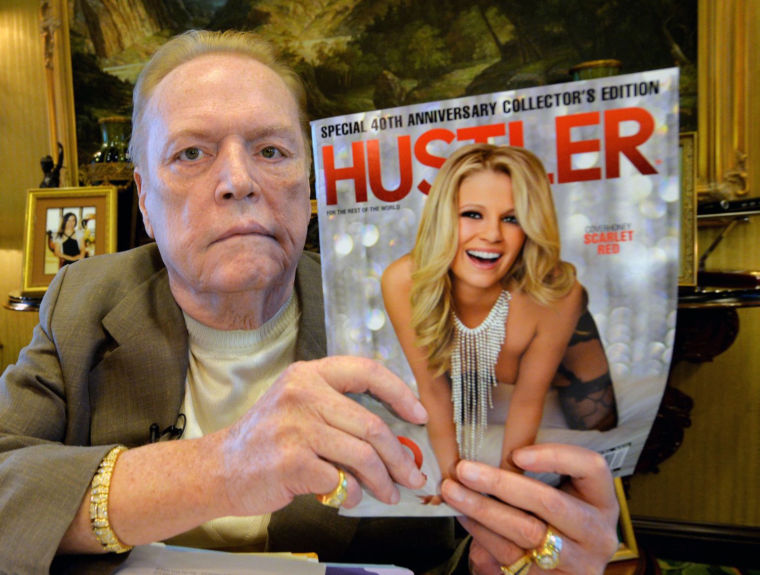 ''Hustler" izdevējs, pornogrāfijas magnāts Lerijs Flints