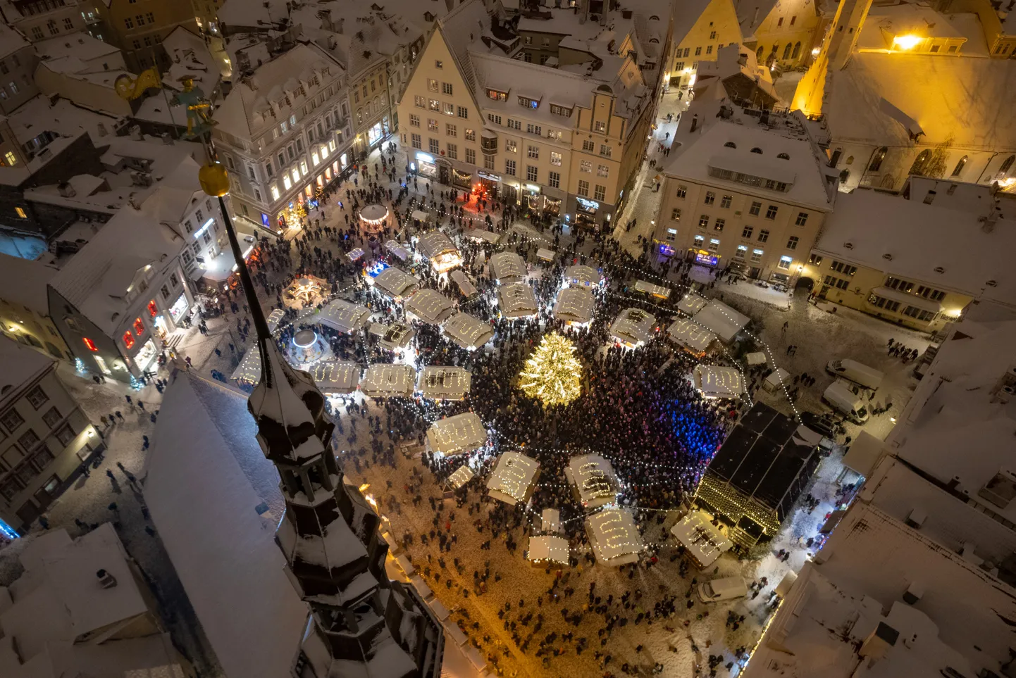 Christmas market in Tallinn.