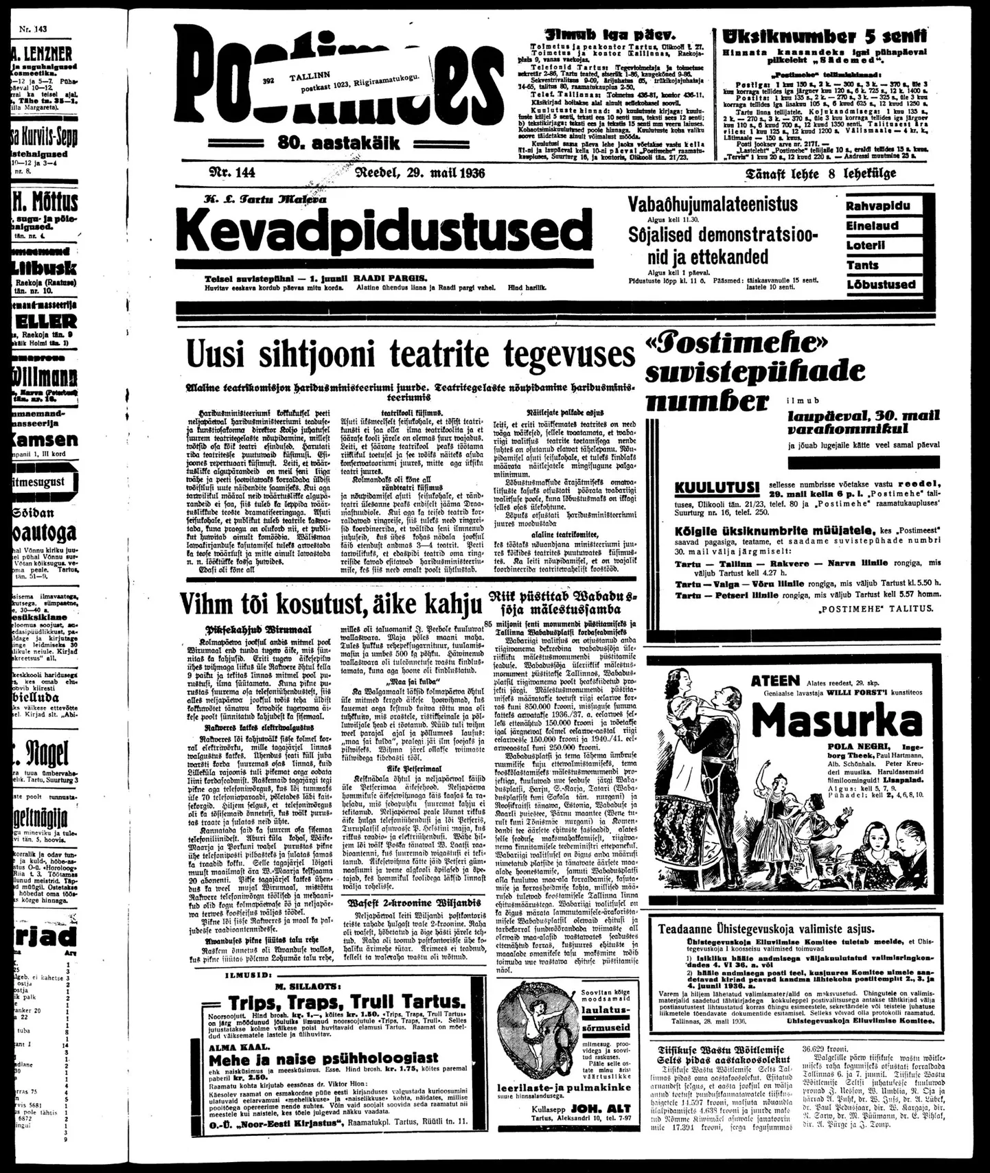Postimees 29.05.1936.