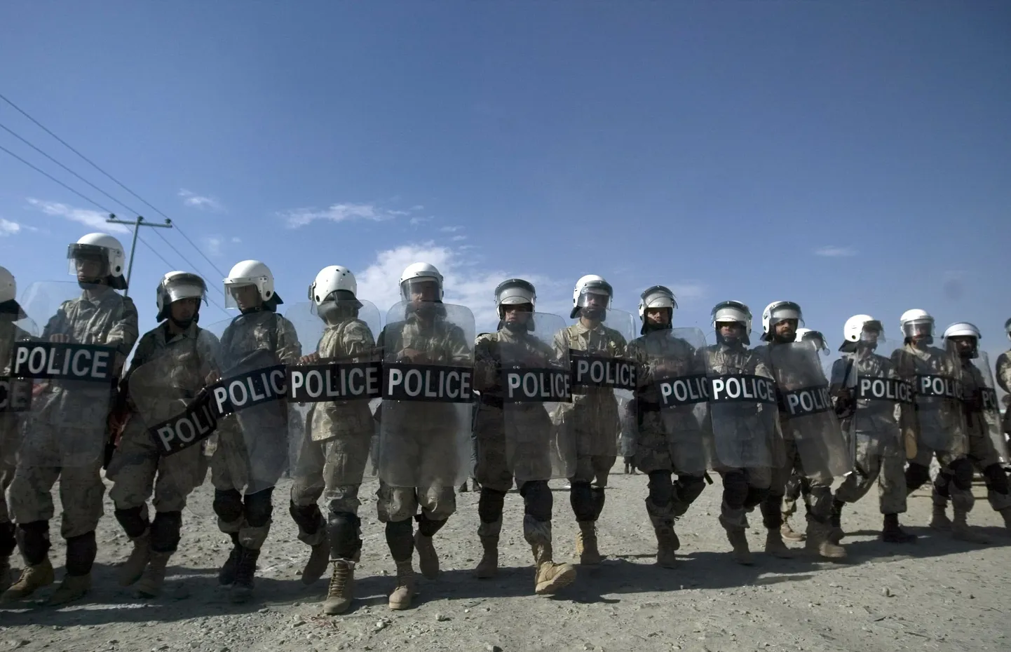 Afganistani politsei. Pildil on illustratiivne tähendus.