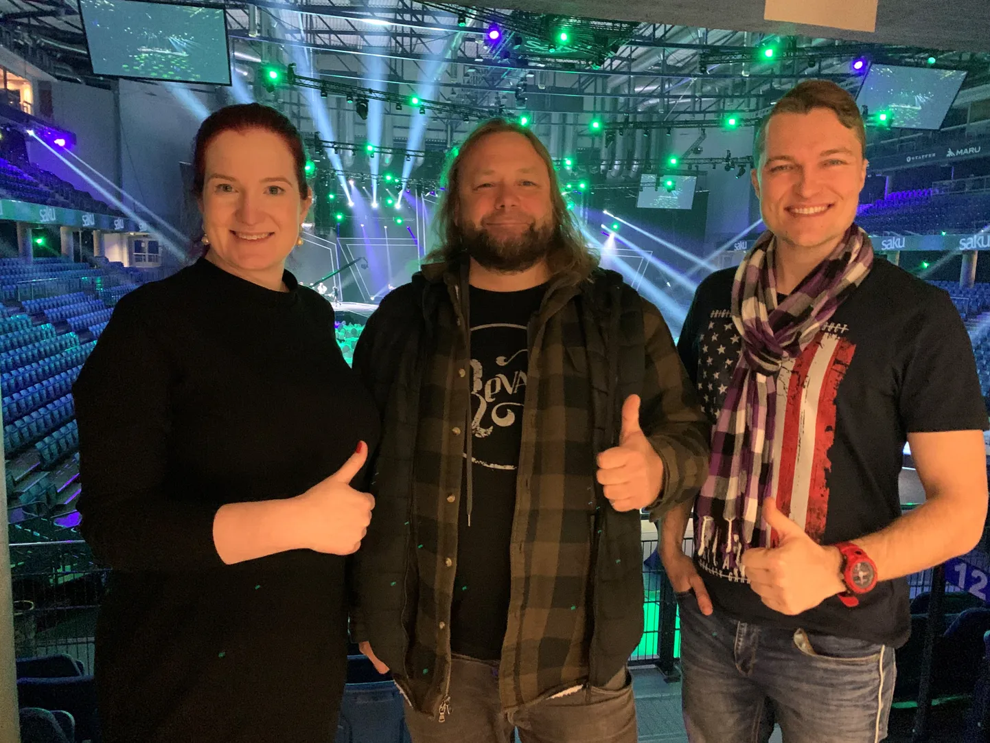 Tiiu Sommer, Danel Pandre, Lauri Hermann Saku Suurhallis