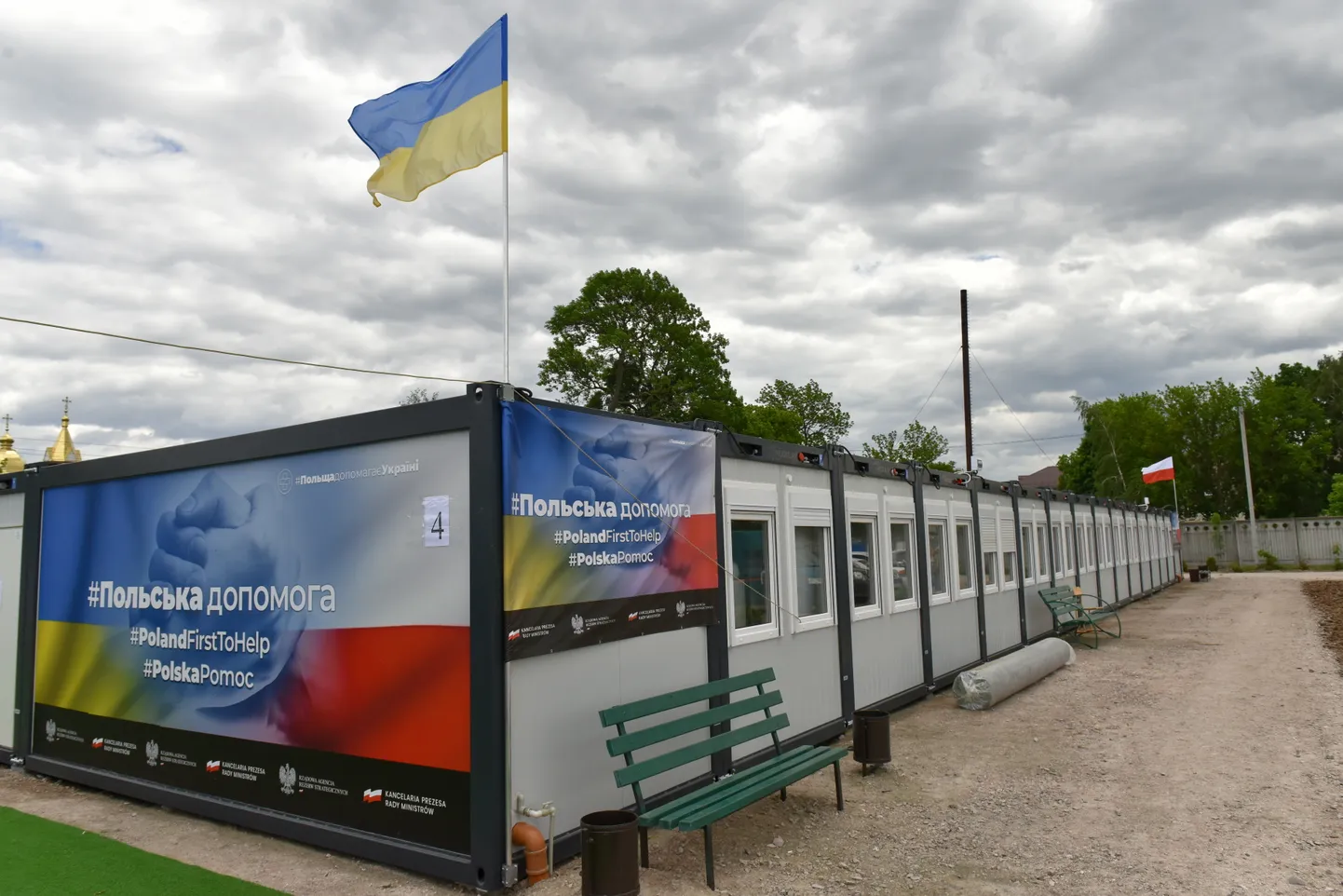 Konteinerlinnak Borodjankas, mis on ajutiseks koduks pea tuhandele sõjas peavarjuta jäänud ukrainlasele.