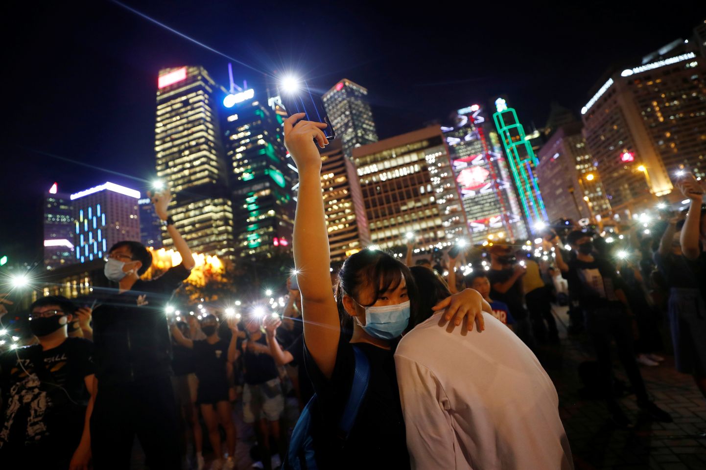 Õpilased nõuavad Hong Kongi linnahalli ees poliitilist reformi.