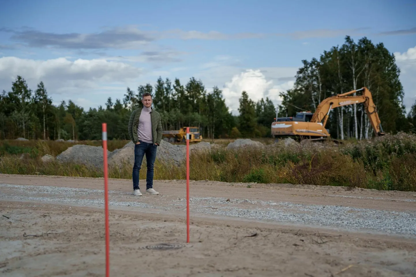 Audrujõe uusarendus. Pildil arendaja Edgar Kaasik.
