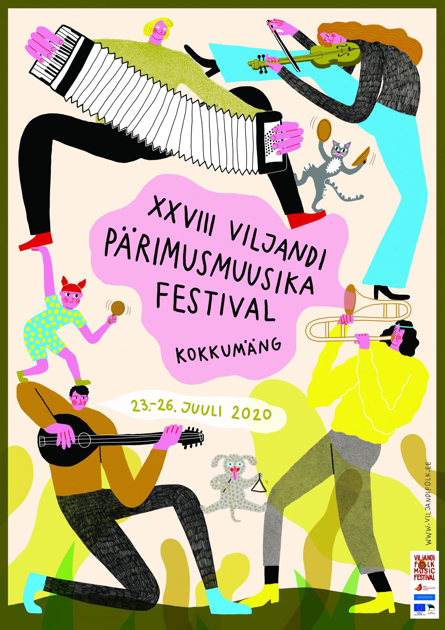 2020. aasta Viljandi pärimusmuusika festivali tunnuskujunduse autor on Krõõt Kukkur.