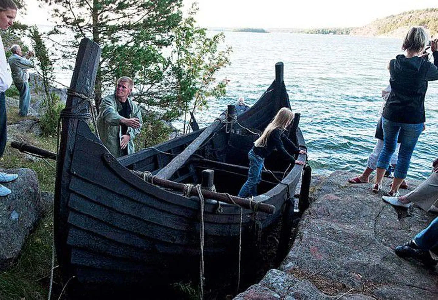 Ajaloolise koge koopia kunagises sadamakohas.