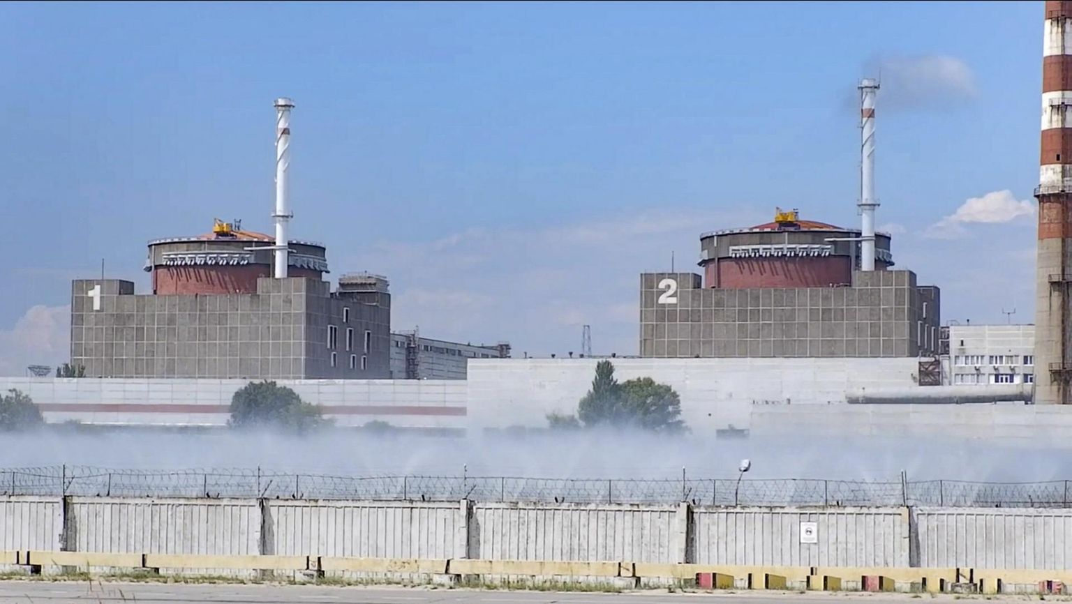 Zaporižžja tuumajaam augustis.