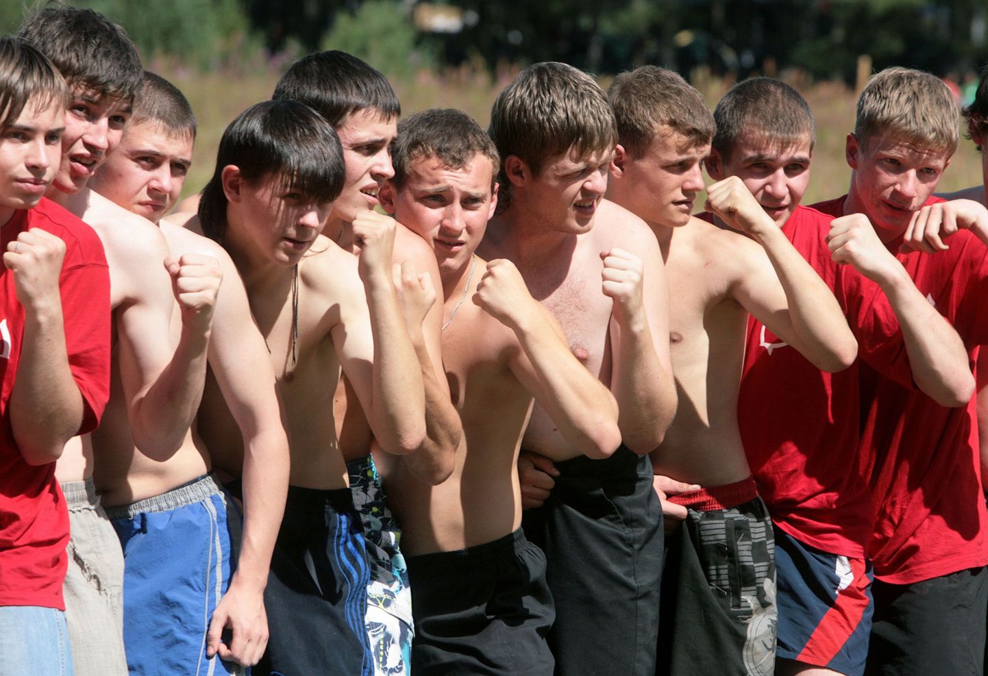 Našistid sporditrennis Seligeri järve ääres 18. juulil 2008.