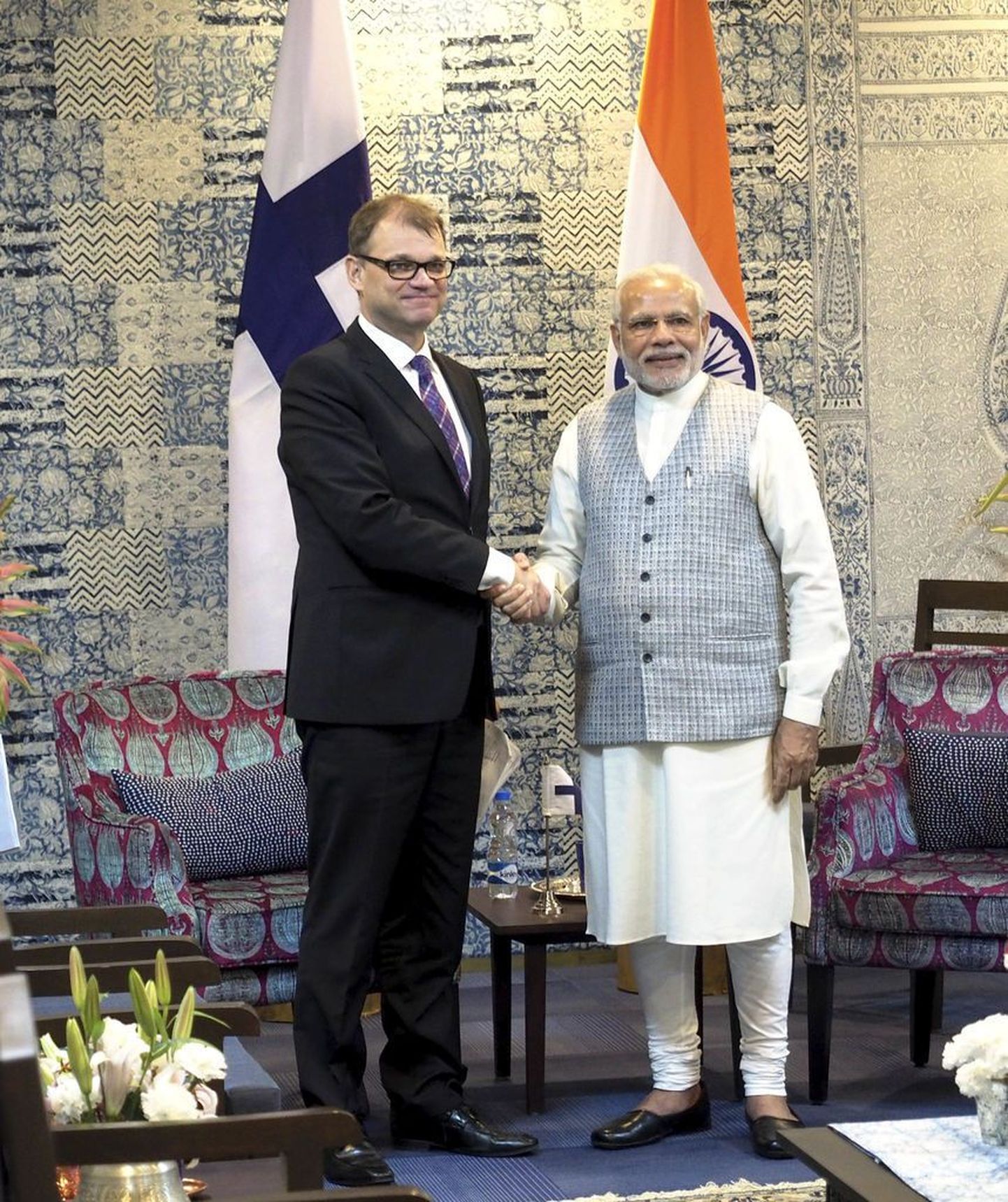 Visiidil kohtus Sipilä ka India peaministri Narendra Modiniga.