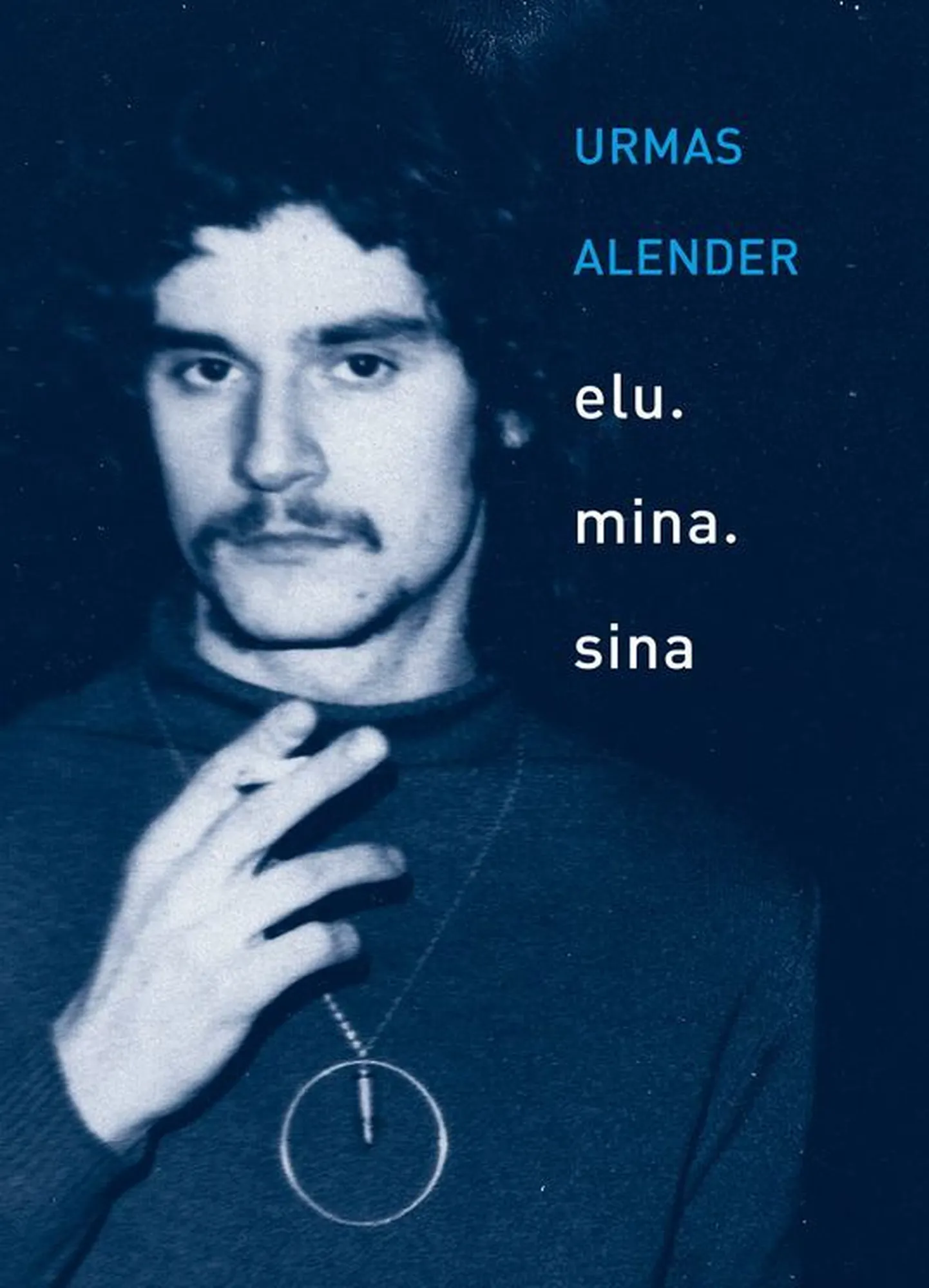 Urmas Alenderi tütre Yoko Alenderi koostatud ja 2023. aastal kirjastuses Tänapäev välja antud Urmas Alenderi luulekogu "elu. mina. sina" esikaas.