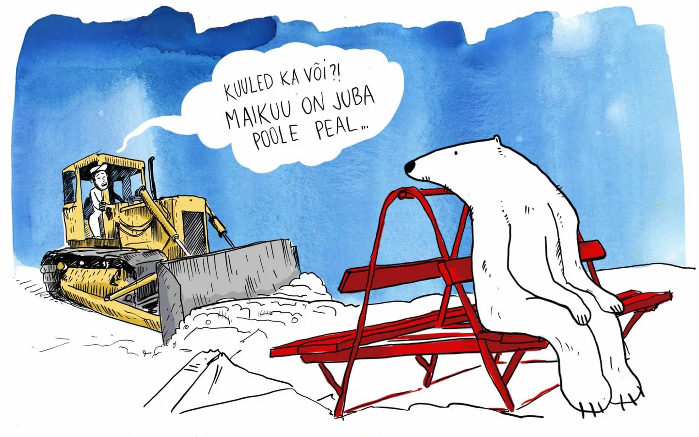 Kevadsoe laseb end tänavu kaua oodata.