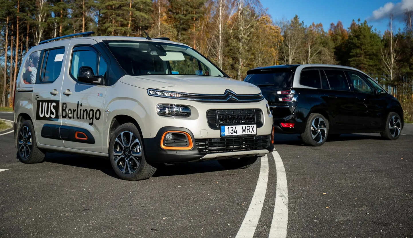 Citroën Berlingo ja Citroën C4 Spacetourer. FOTO: EERO VABAMÄGI/EESTI MEEDIA