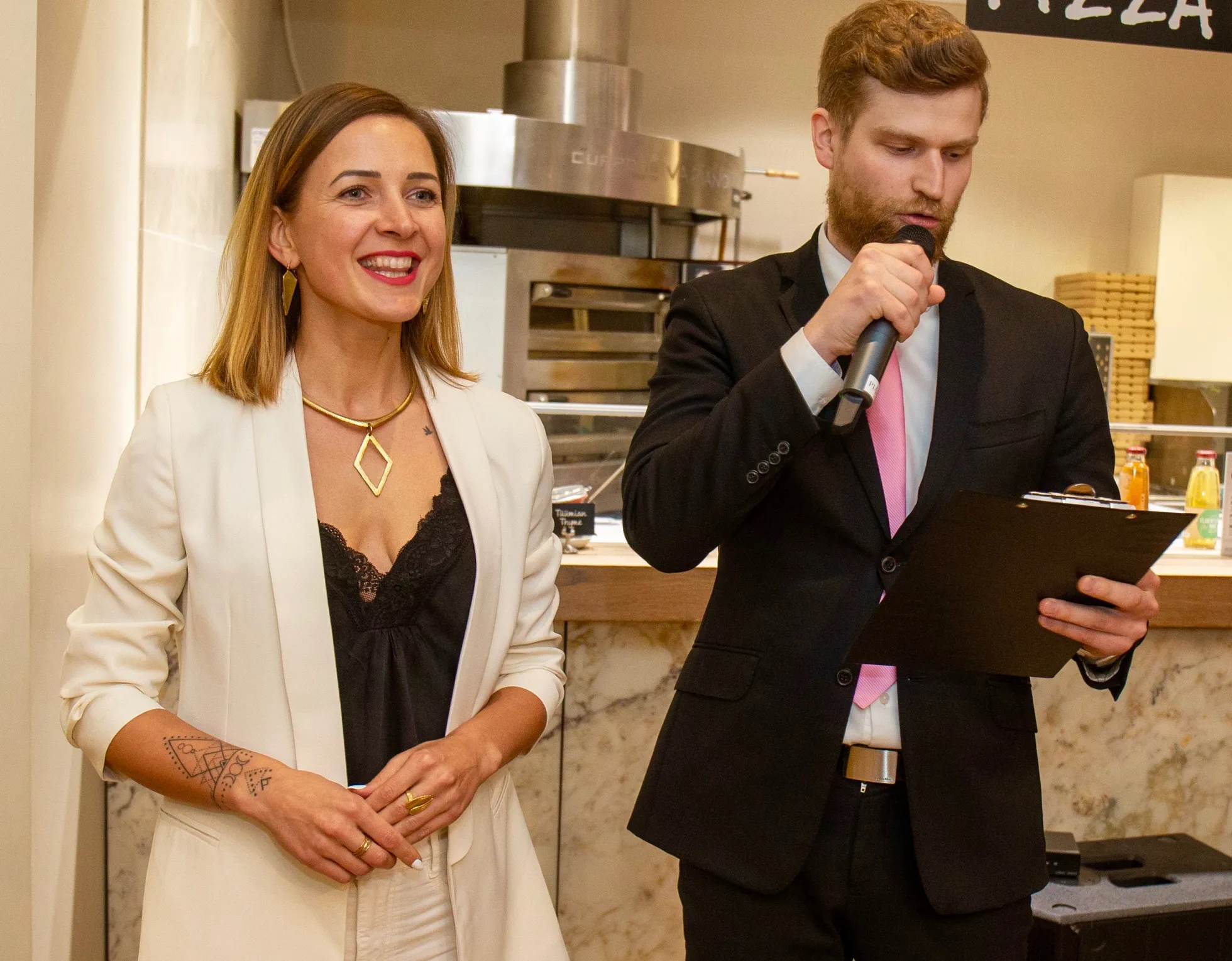 Dali Getter Karat ja Juhan Krull Vapiano Ladies Night sündmusel.