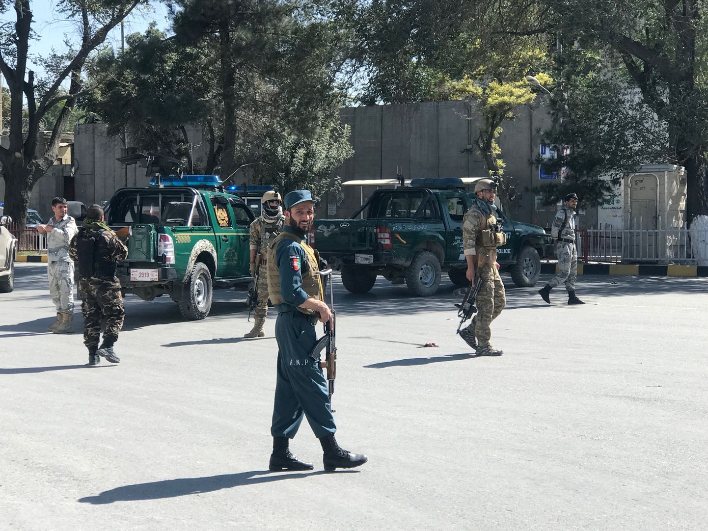 Afganistani julgeolekujõud patrullimas.