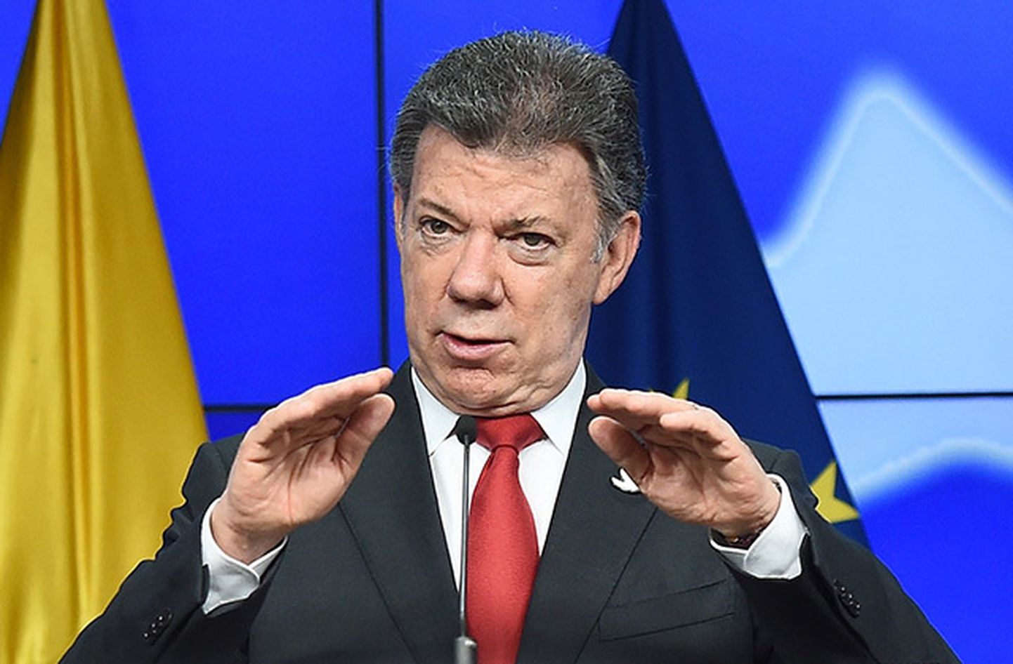 Бывший президент Колумбии Хуан Мануэль Сантос