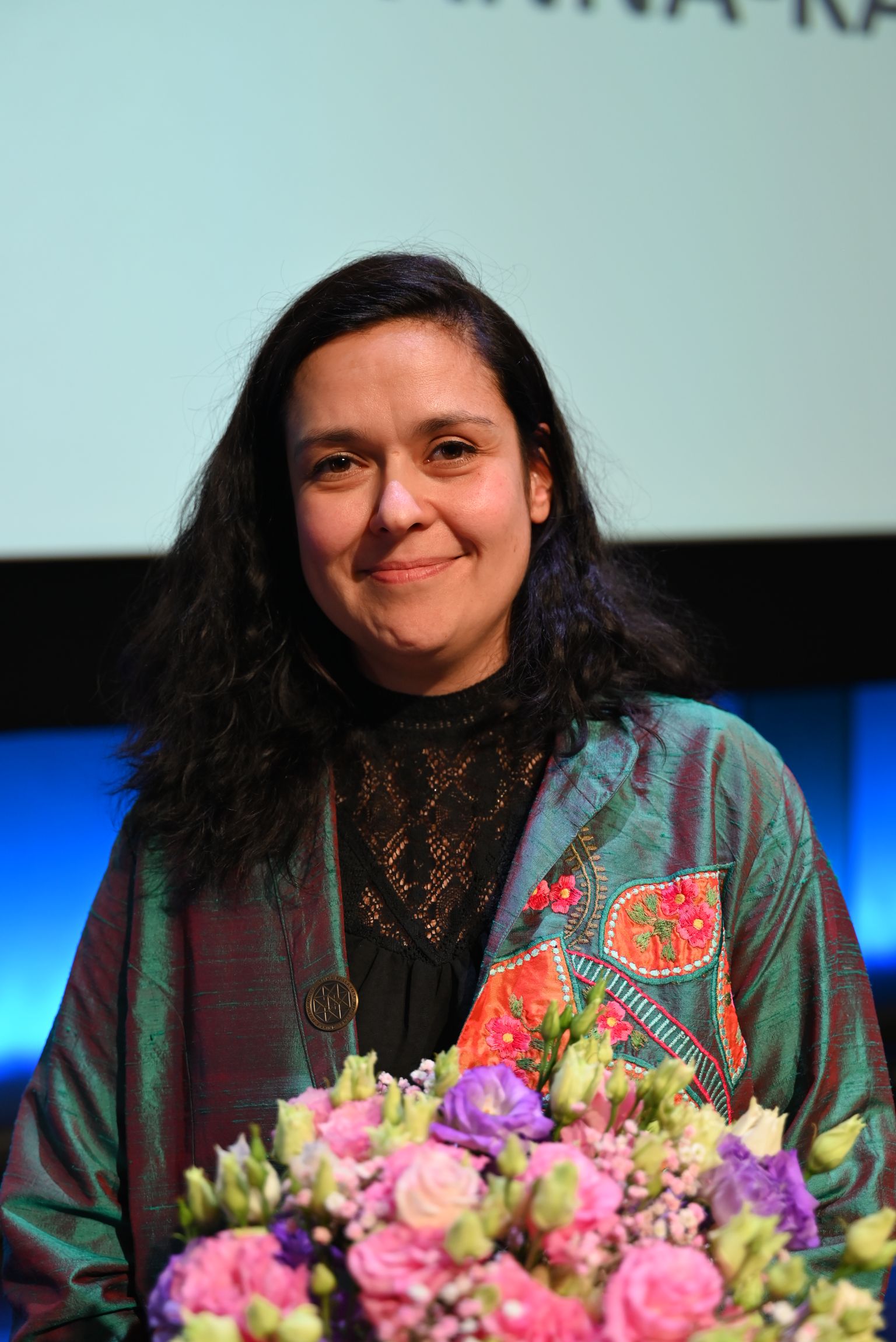 Fotol Piirinihutaja tänavune laureaat Anna-Kaisa Oidermaa.