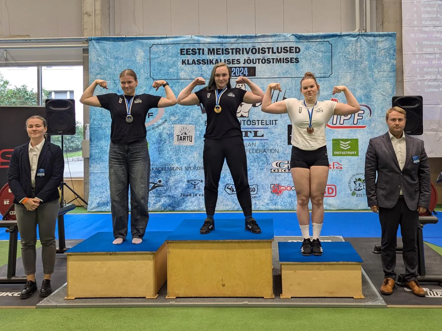 Kuni 84 kg arvestuses jõudsid pjedestaalile ainult tartlased. Võitis Eliise Mikomägi, teiseks Eleriin Sepp ja pronksile Marin Tiivel.