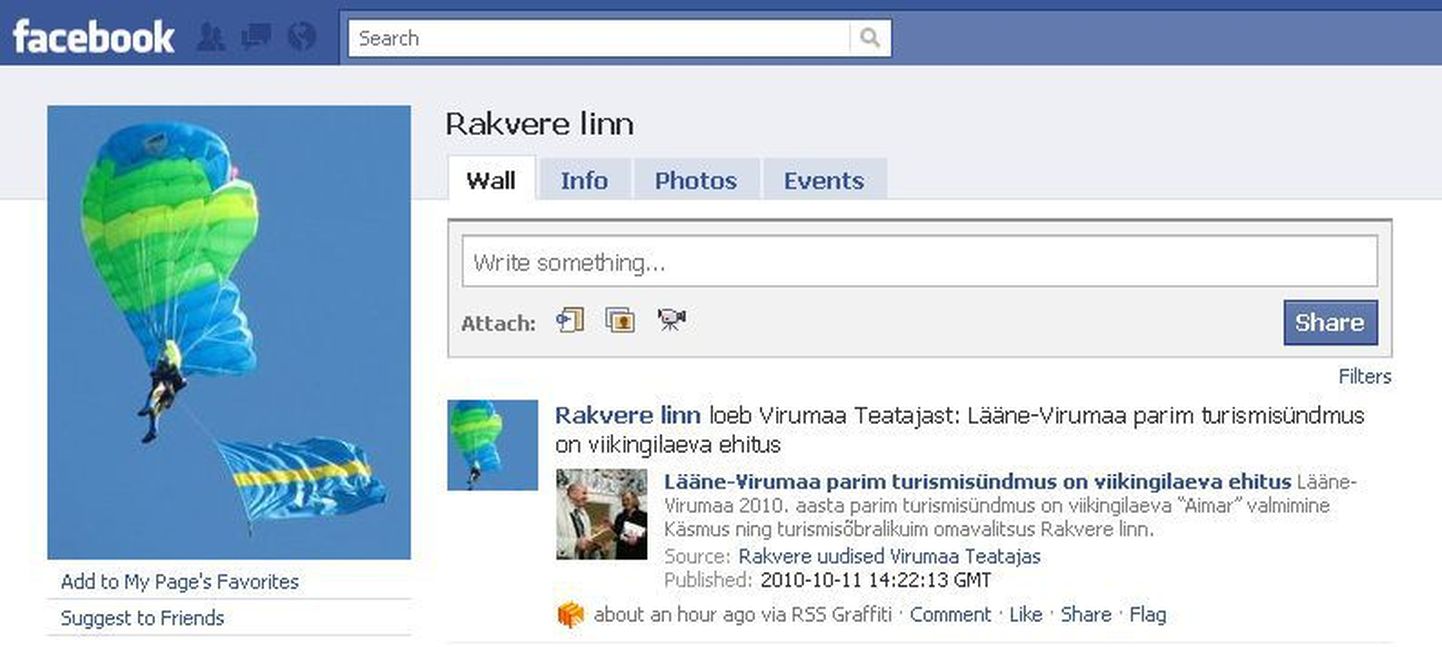 Rakvere linn Facebookis.