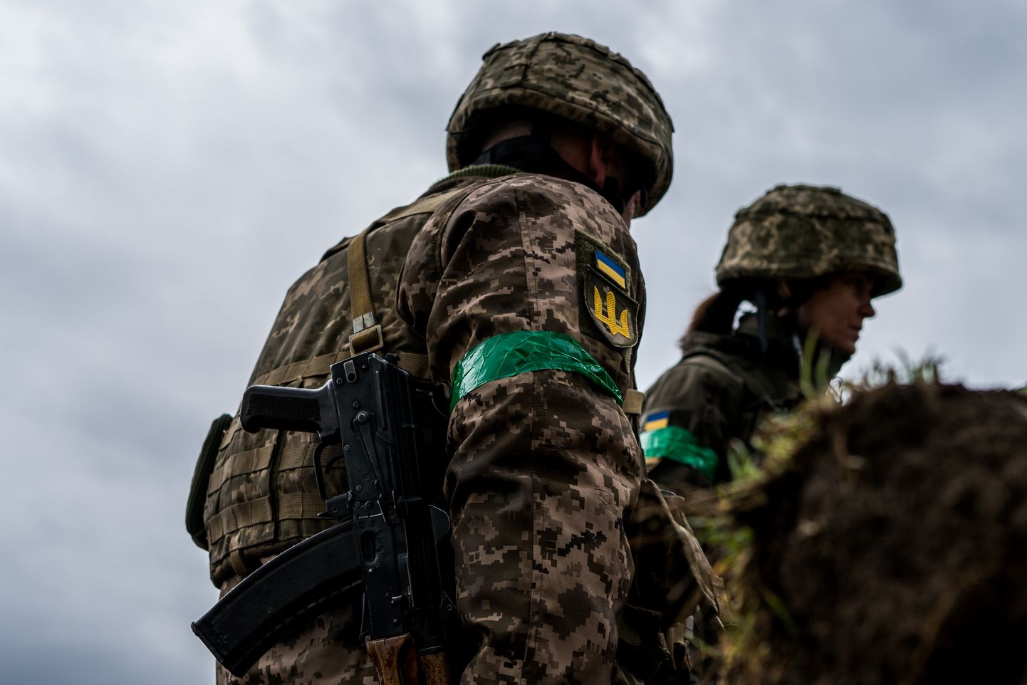 Ukraina sõdurid rindejoonel.