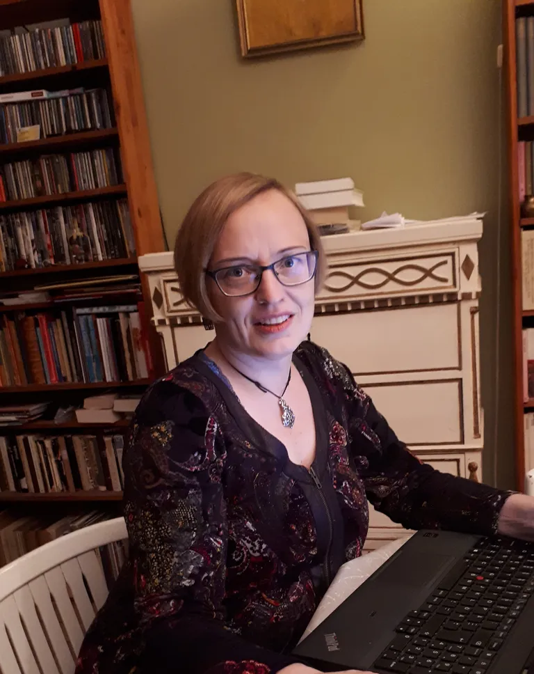Arheoloog ja raamatu «Viikgingiaegne Eesti» autor Marika Mägi.