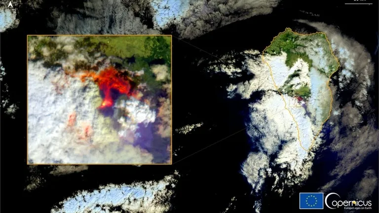 Вид со спутника Copernicus Sentinel-2.