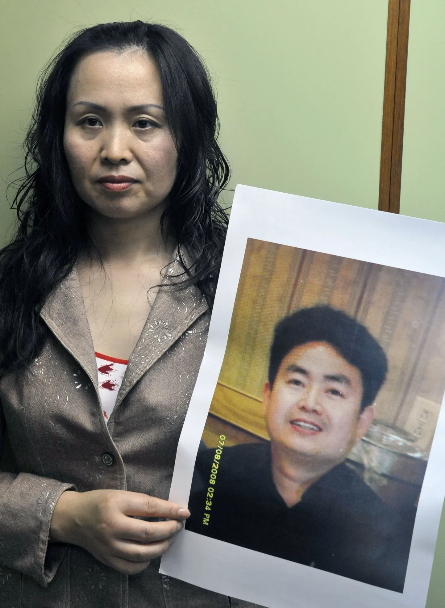 Zhou Yongjuni tüdruksõber Zhang Yuwei Zhou pildiga.