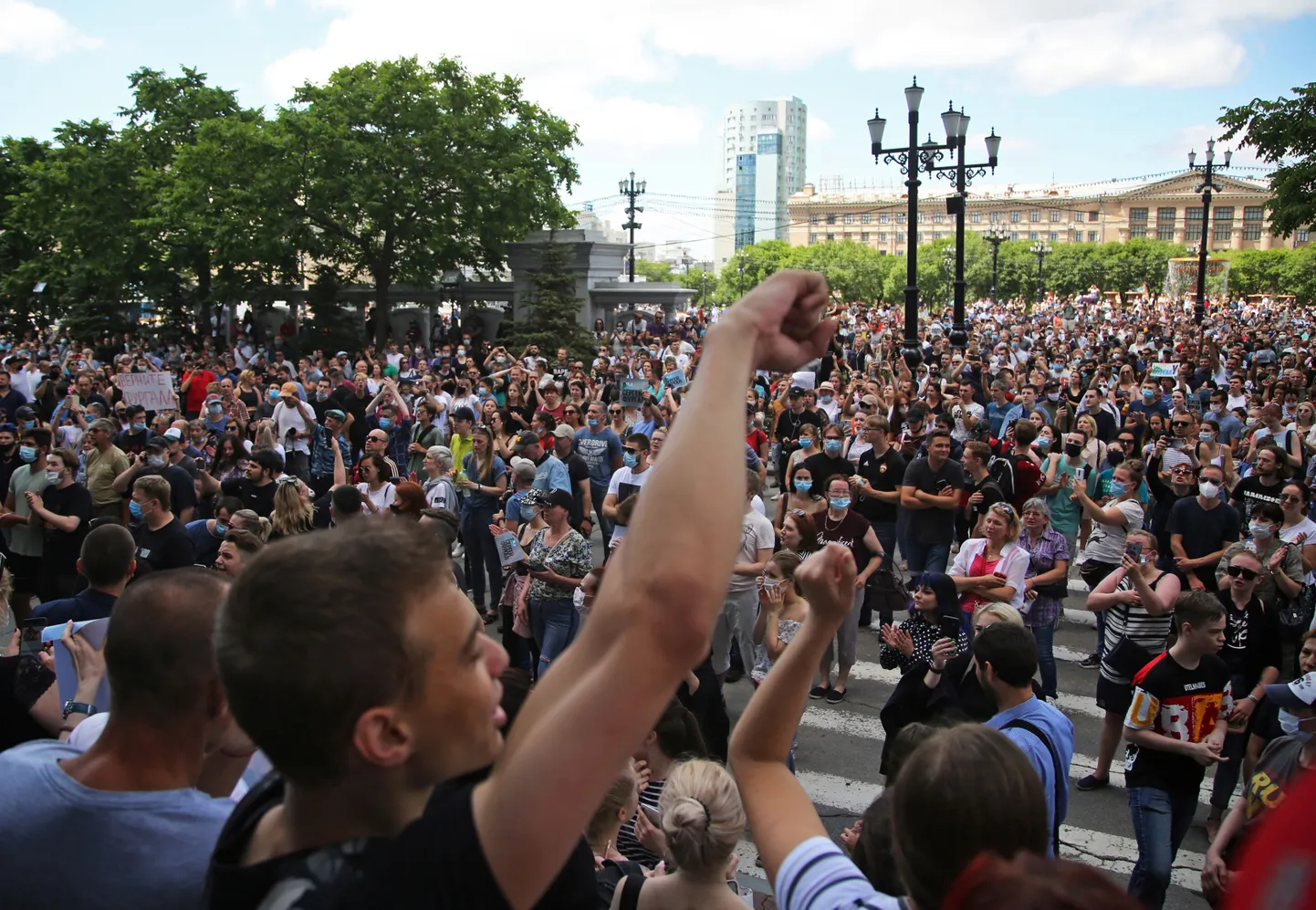 Протесты в Хабаровске
