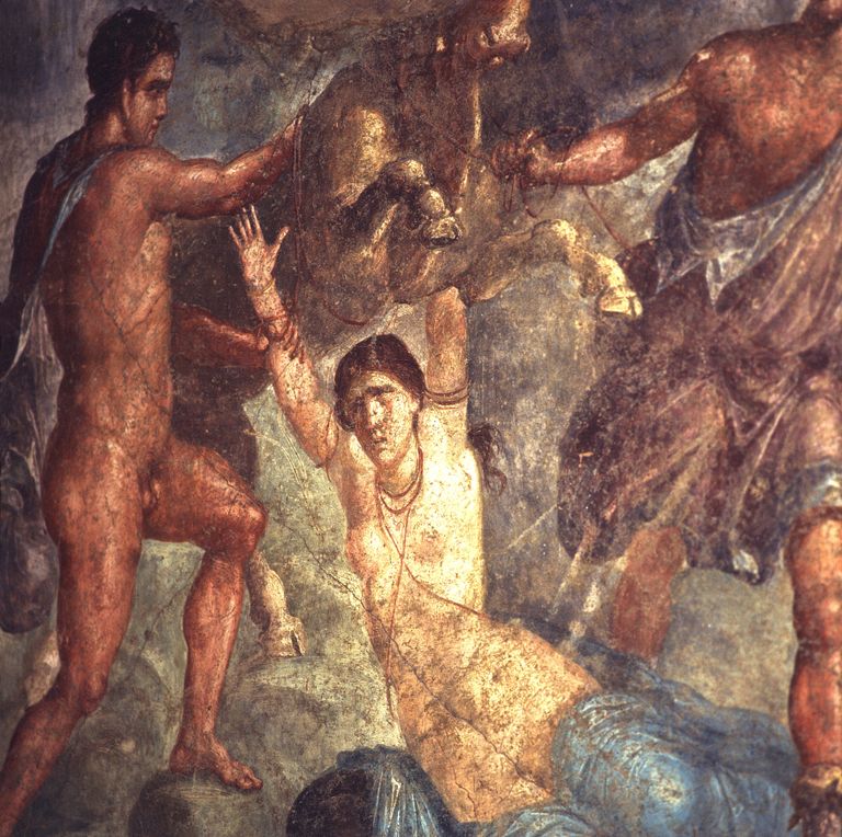 Pompei arheoloogiapargi üks freskodest