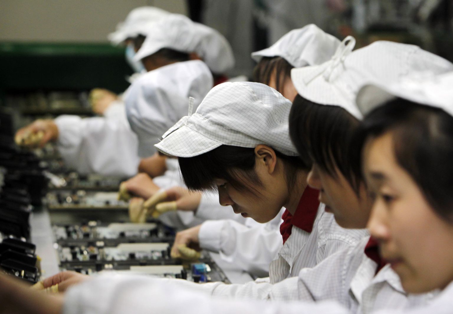 Foxconni tootmiskompleks iPhoni'ide kokkupanemiseks Shenzhenis.