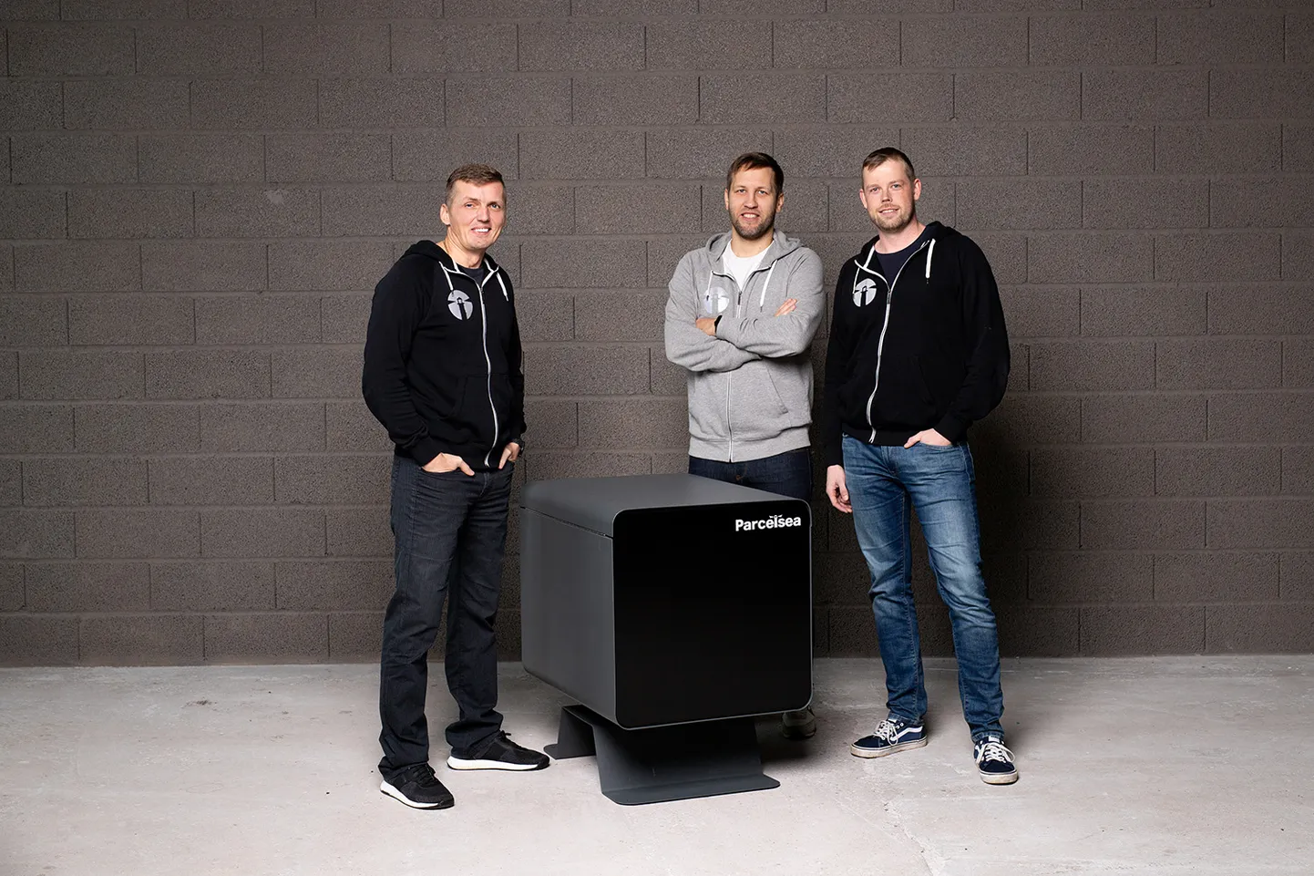 Parcelsea asutajad vasakult: Indrek Jürgenson, Andres Sampka, Tanel Raun