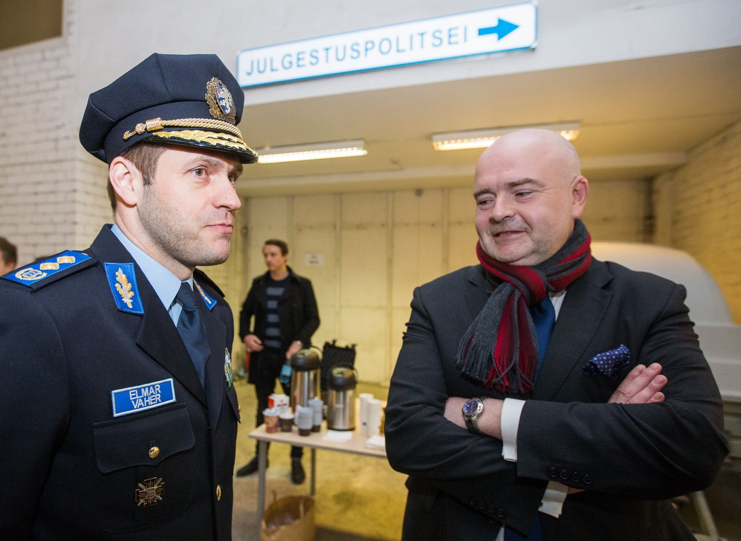 Politsei- ja piirivalveameti peadirektor Elmar Vaher ja siseminister Andres Anvelt.