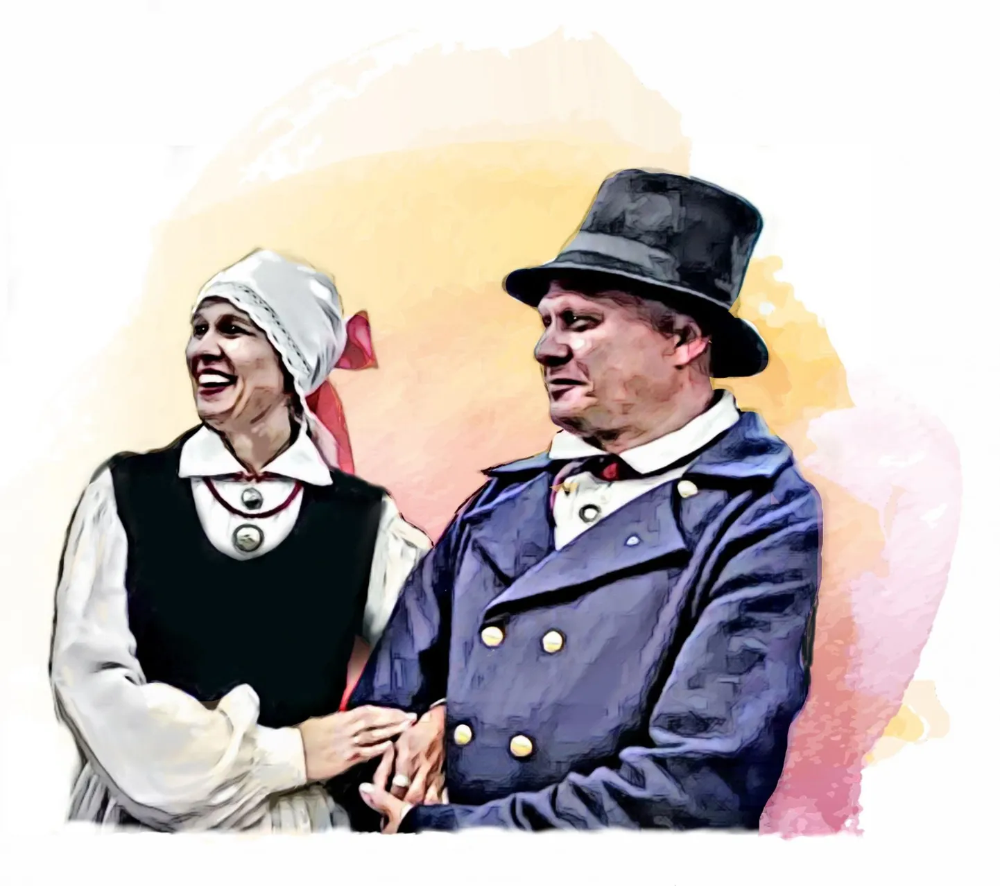 Laulu- ja tantsupeo paar.