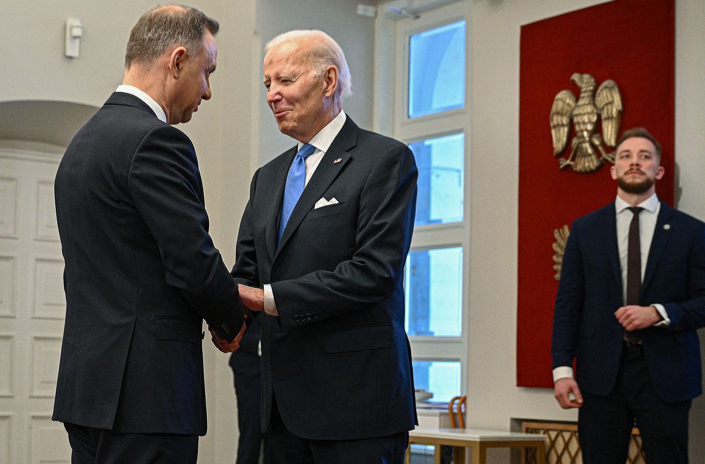 Poola president Andrzej Duda ja USA riigipea Joe Biden.