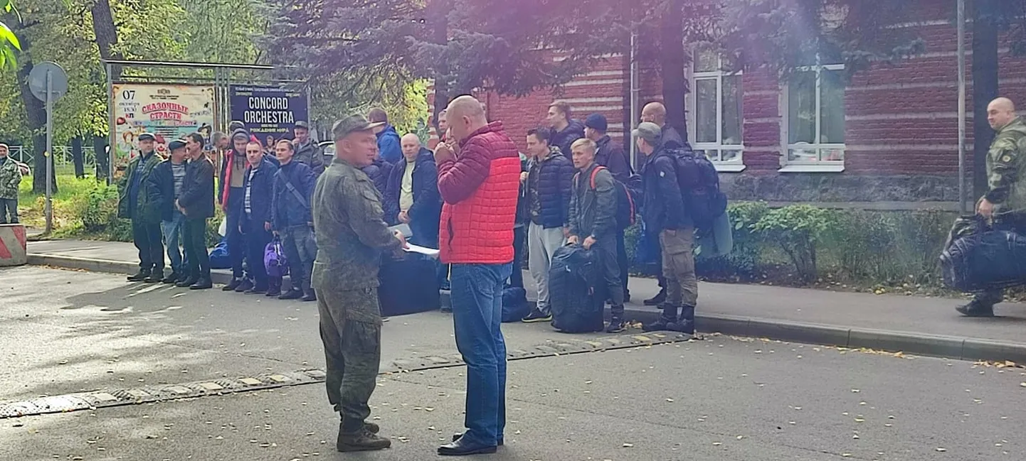 Mobiliseeritud Pihkvas septembris ootamas ärasõitu.
