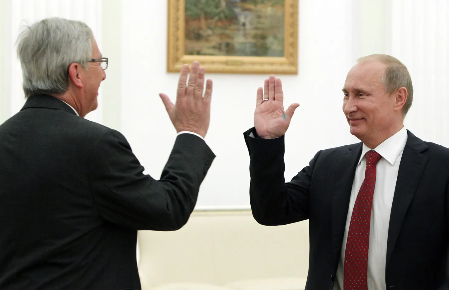 Praeguse Euroopa Komisjoni juht Jean-Claude Junckeri kohtumine Venemaa presidendi Vladimir Putiniga ajal, mil ta oli veel Luksemburgi peaminister.