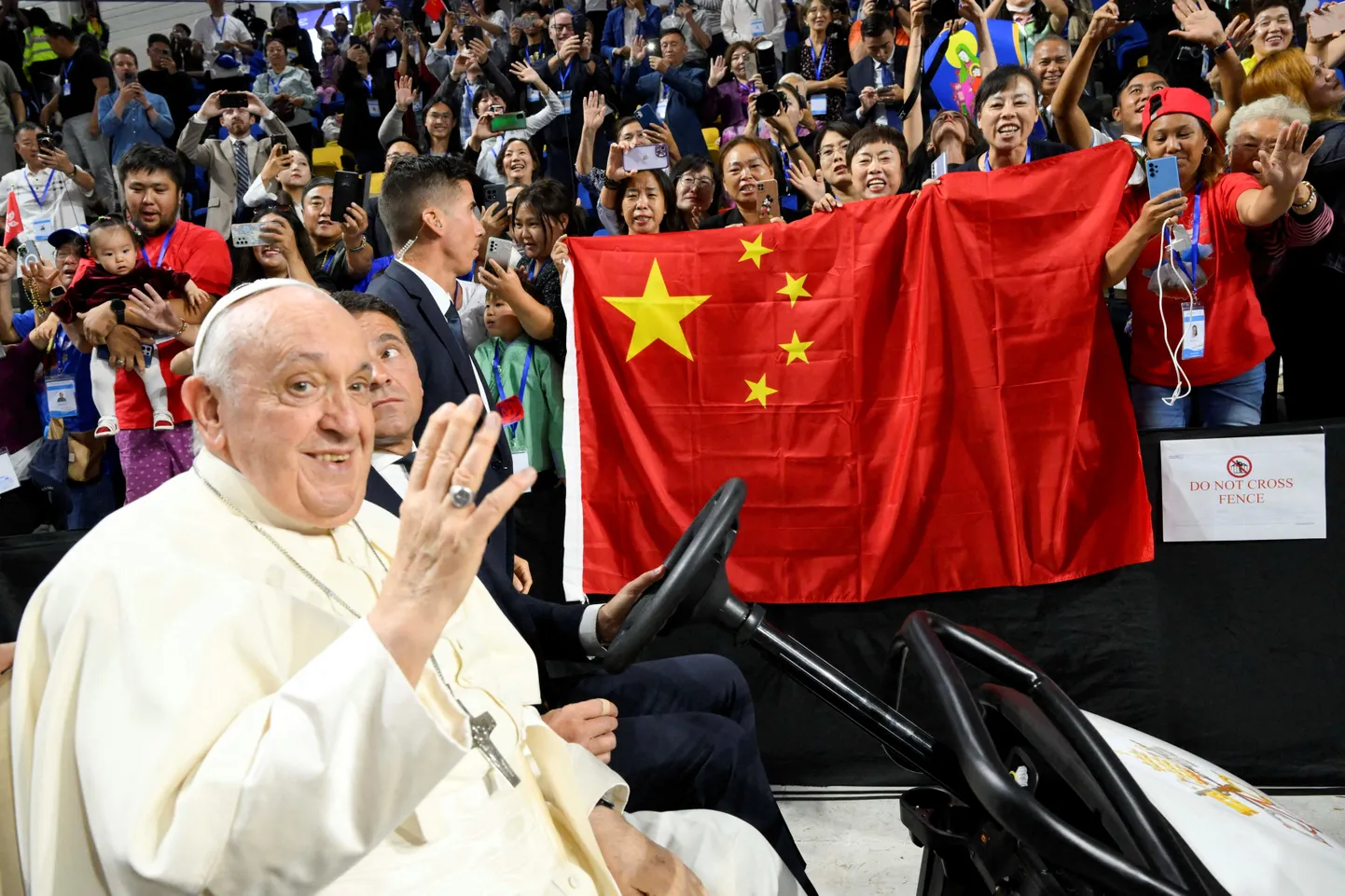 Paavst Franciscus Ulaanbaataris.