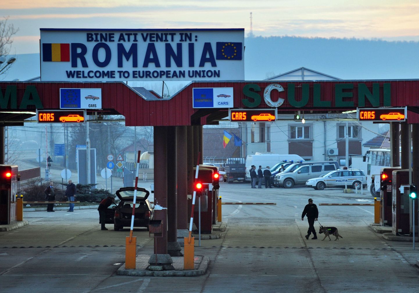 Rumeenia piiripunkt. Foto on illustratiivne.