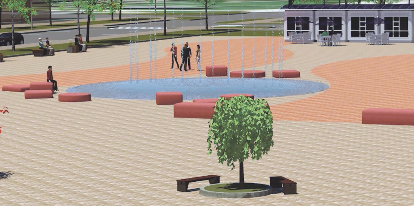Эскиз: так видят будущее центра Ахтме архитекторы.