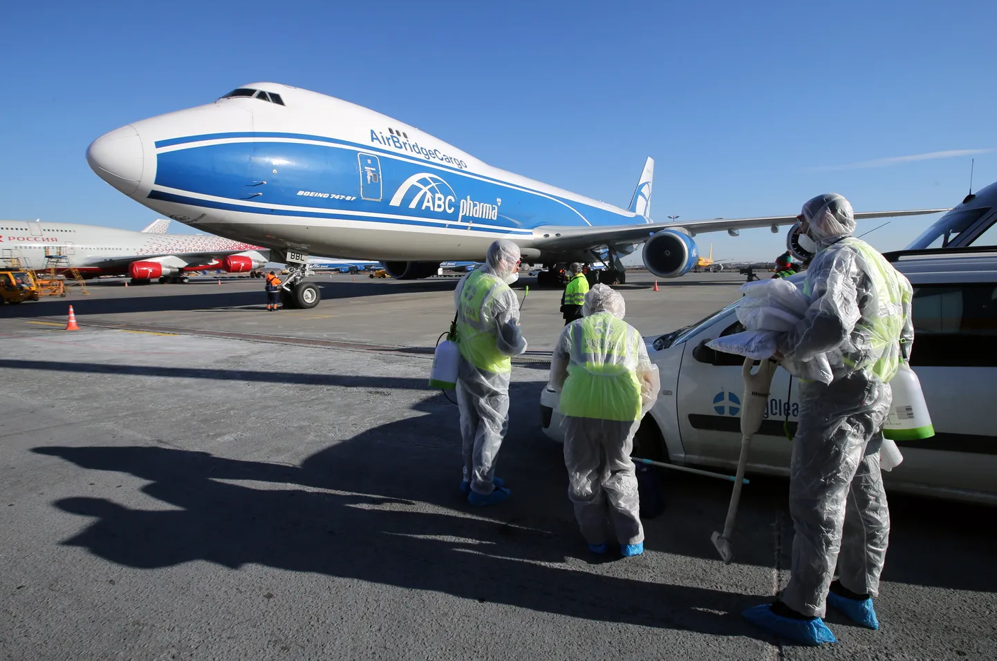 Vene lennufirma AirBridgeCargo kaubalennuk Boeing-747.