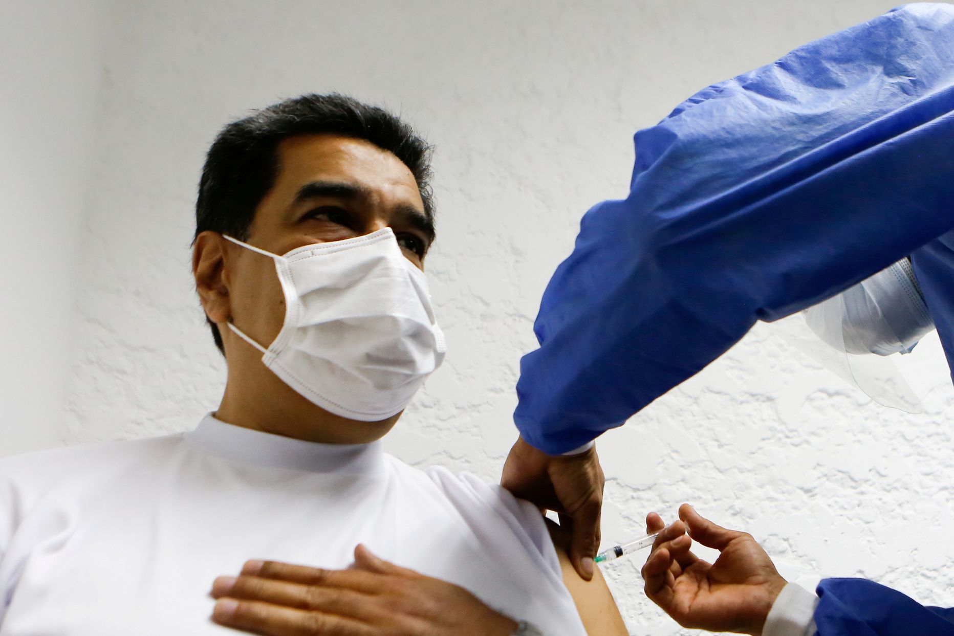 President Nicolas Maduro vaktsineerimas.