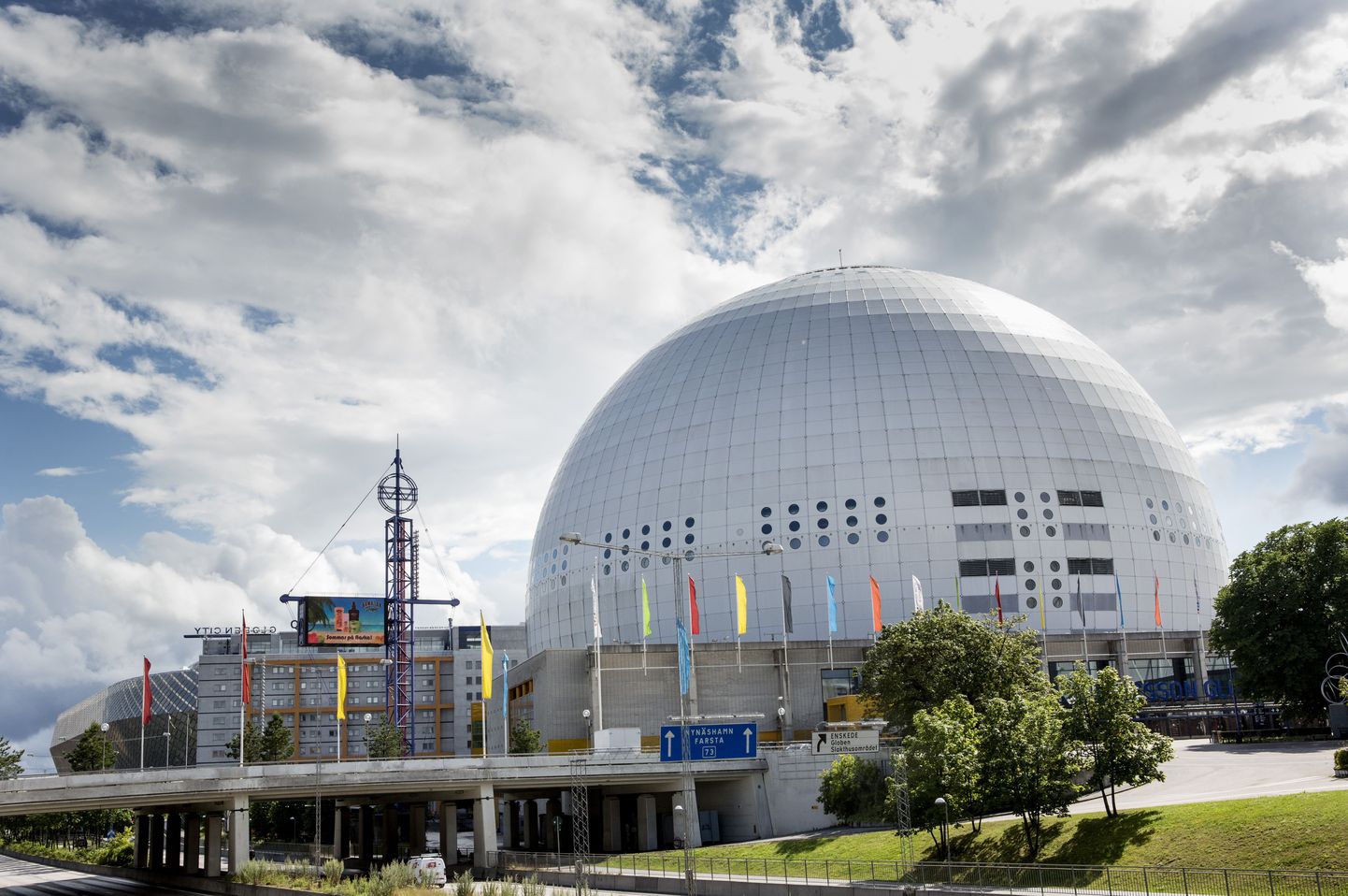 Stockholmi Globen, kus toimub mais Eurovisiooni lauluvõistlus