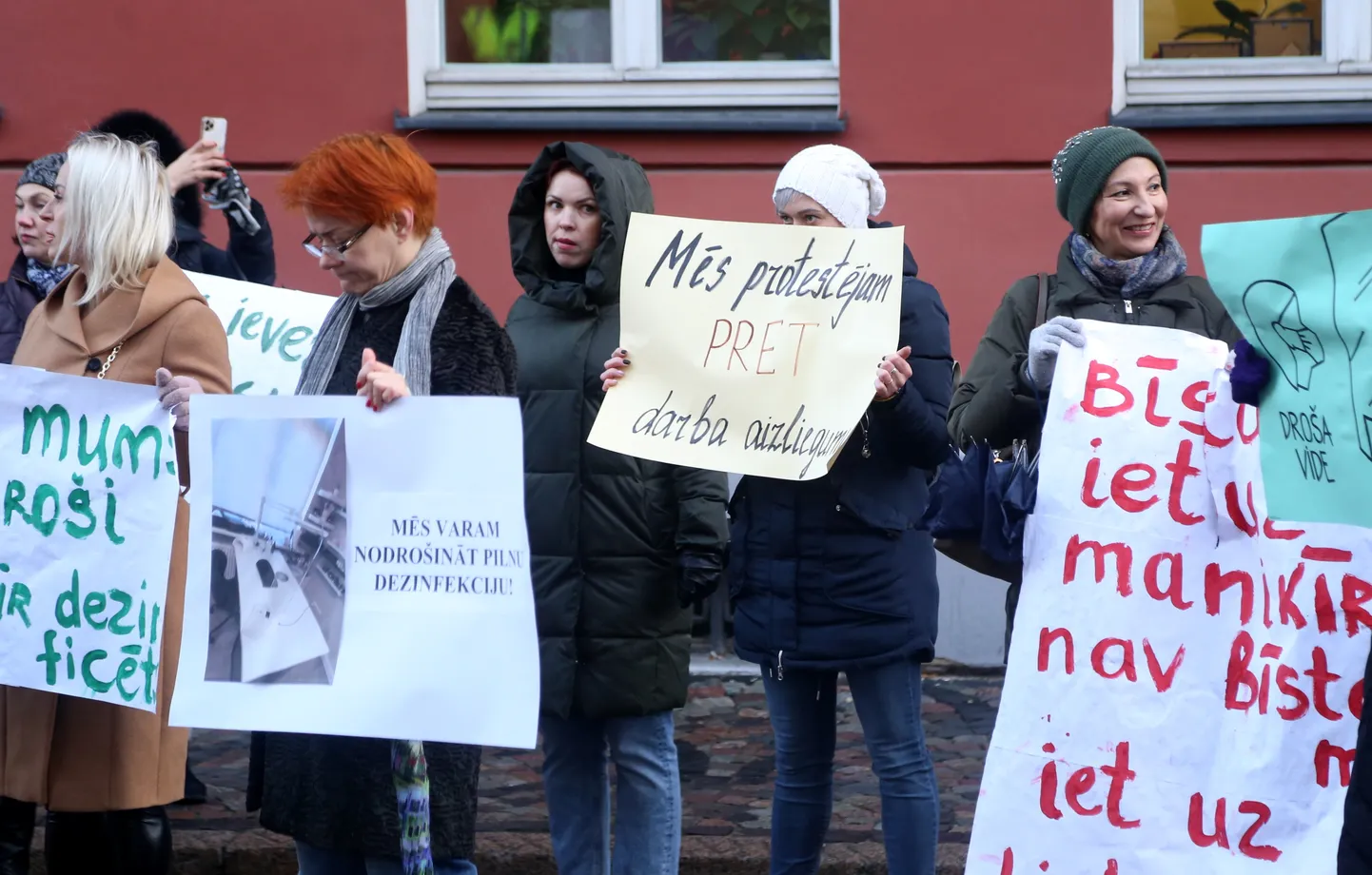 Акция протеста у Сейма