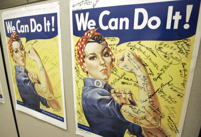 Neetija-Rosie plakatite koopiad Californias Richmondi sõjamuuseumis