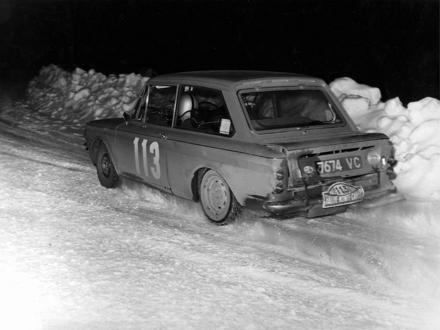 Rosemary Smith 1965. aasta Monte Carlo rallil, mille ta lõpetas Hillman Impi roolis 22. kohaga.