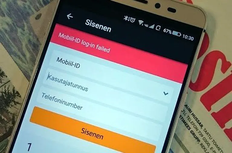 Sellise teate andis näiteks Swedbanki mobiilirakendus