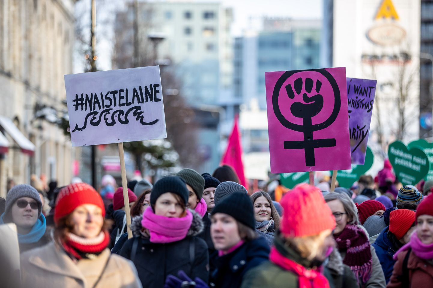 Tallinn 19.01.2019
Naiste marss.
Women's March Tallinn
Foto: Sander Ilvest, Eesti Meedia