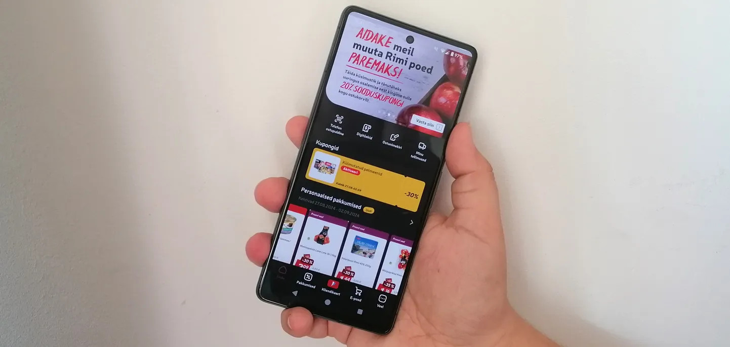 Rimi mobiilirakendus.
