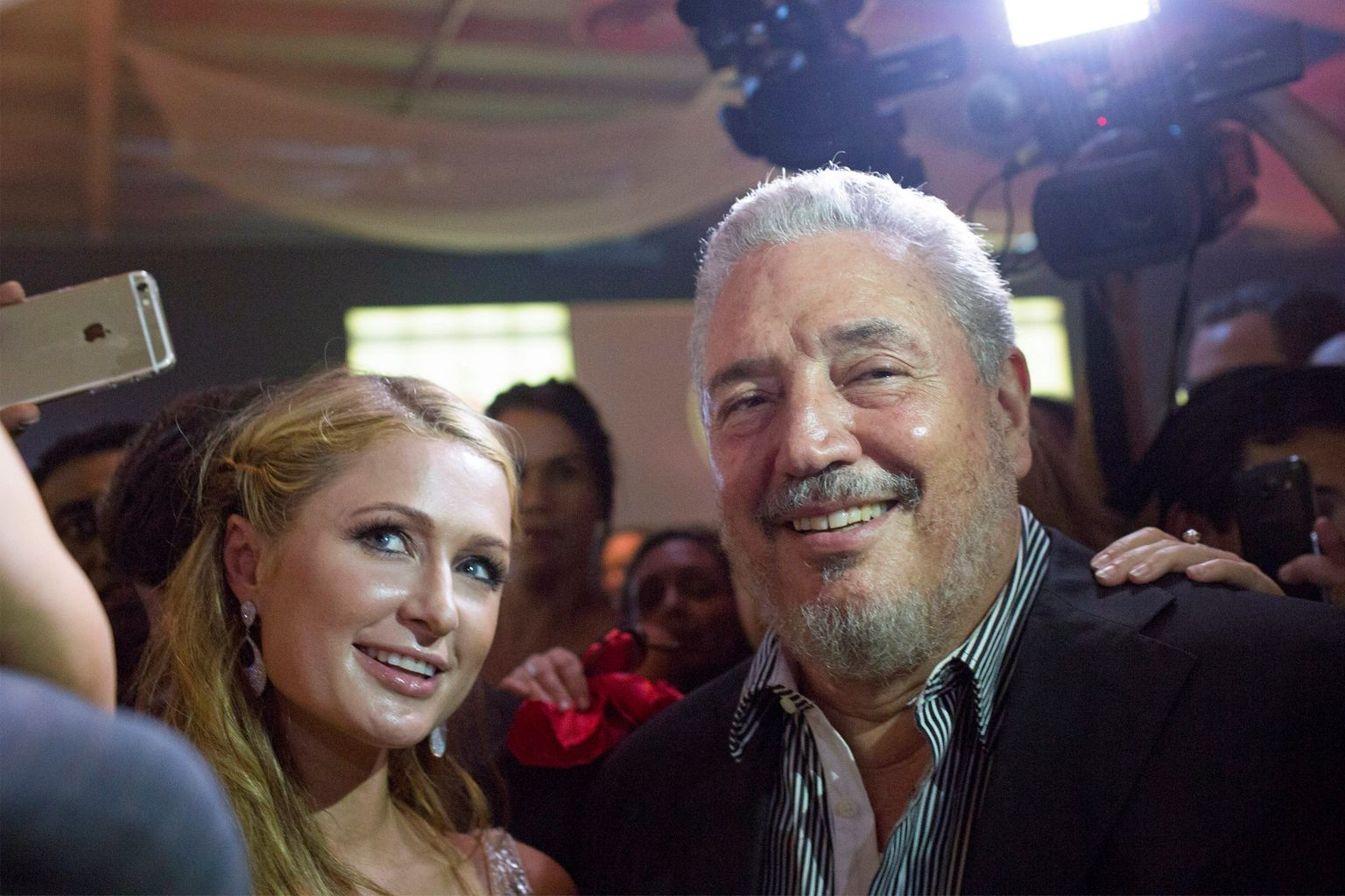 Fidel Castro Diaz-Balart koos Paris Hiltoniga Havannas.